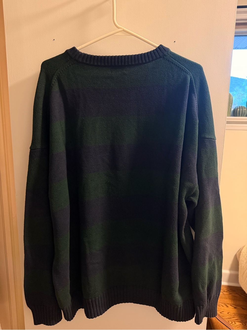 Sunday Best Navy & Forest Green Striped Sweater - Picture 3 of 4